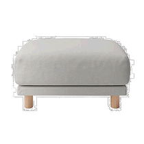 (Direct mail from Japan) Muji cotton canvas sofa footstool polyurethane spring cover light gray 4461