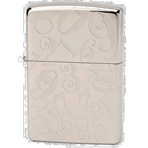 (Japan Direct mail) Zippo Sesame Lighter Digital Engraving Silver Ti-S-N