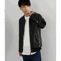 Japan direct mail BEAMS HEART mens sheepskin MA-1 flight jacket exquisite luster soft texture