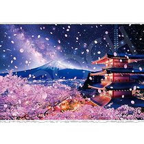(Direct mail from Japan) EPOCH Jigsaw Puzzle Night Sakura Fuji viewed from Sengen Shrine