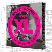 (Direct Mail from Japan) DAddario Electric Guitar Strings Nickel Light Plus 0095-0 044 EXL120 -3D