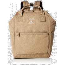 (Japan Direct mail) Anelo anello Mouth Gold Zipper маленький двойной плечевой рюкзак Beige SPS GU-B30