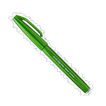 (Japan Direct Mail) Pentel Sends Signature Pen SES15C-D2 Olive Green 10