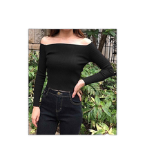 (Direct mail from Japan)Julia Boutique womens off-shoulder long-sleeved sweater knitted pleated slim fit