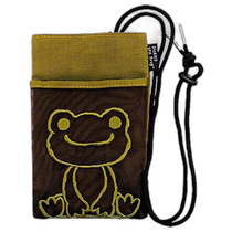 (Direct mail from Japan) Nakajima Corporation Pocket Crossbody Bag Frog Pickle Cotton
