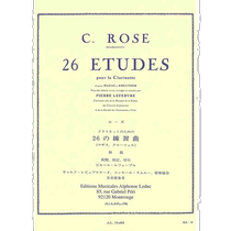 (Direct mail from Japan) Wittner sheet music AL24669 ROSE 26 exercises for clarinet Le Duc