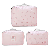 Japan Direct Mail (Japan Direct Mail) Sanrio Travel Sleeve Bag 3-piece Set Melody Pattern