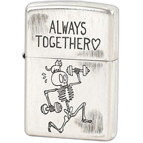 (Direct mail from Japan) ZIPPO Lighter No 200 Silver Fitness Skeleton 2UDS-ALWAYS