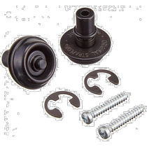 (Direct mail from Japan) JIM DUNLOP guitar strap lock pin accessories SLS1403BK BLACK black