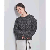 Japan direct mail UNITED ARROWS womens special blended crew neck sweater light and warm in winter fashionable