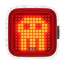 (Direct Mail from Japan) Knog Bicycle Tail Light 100 Brightness USB Rechargeable Checkered LED Light Replacement Parts