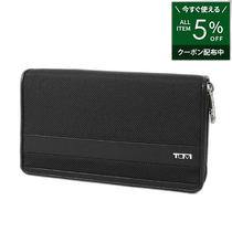 Japan direct mail TUMI wallet mens round zipper long wallet ALPHA zipper travel wallet black 1