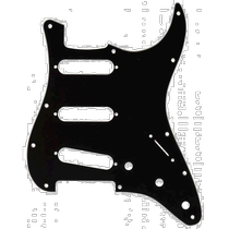 (publipostage japonais) basses 11 trous modernes 1-PLY STRATOCASTER S S BLACK 99135