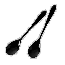 Japan Direct Mail (Japan Direct Mail) Pearl Metal Pearl Metal Sweet Spoon 2 branches into black AZ -