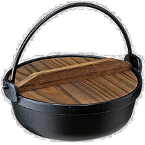 Japan Direct Post (Japan Direct Post) Ishigaki Furnace Pan Black 17cm Pay wood cover Gas IH corresponds to iron