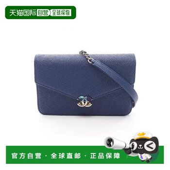 Japan direct mail second-hand chanel chanel women's bag a grade 95 new chain wallet woc chain wallet oblique