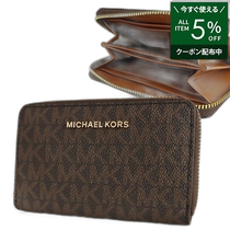 Japan Direct Mail MICHAEL KORS Wallet Womens Coin Purse MK Iconic Round Zipper Coin Purse