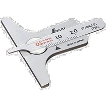 (Direct Mail from Japan) Shinwa Sokutei Mini Tire Groove Depth Gauge Silver