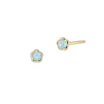 Japanese direct mail Japanese tide 4℃ K18 gold earrings 112421753005 earrings sapphire