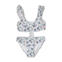 Japan direct mail ROXY childrens dream ruffled bikini swimsuit set GRGX203060