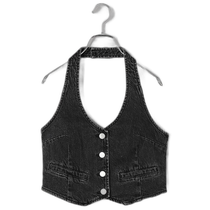 Japan direct mail HALTER VEST gray and black ROLLA’S vest