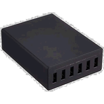 (Direct mail from Japan) SANWA SUPPLY USB charger 6 ports 12A black