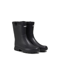 Day Tide running legs AIGLE Ai high male and female Waterproof Rain Proof Rubber Midcylinder Rain Boots Black 35 ZZFS06