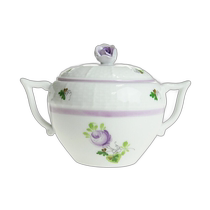 Japan Direct Mail Herend VRHL Vienna Rose Lily Sugar Bowl 472