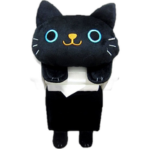 (Direct mail from Japan) Meiho paper roll cat toilet equipment toilet paper holder black storage utensils