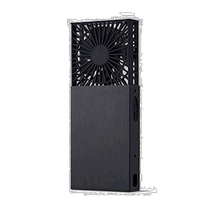 (Direct mail from Japan) Doshisha portable small fan 2 types of power supply (USB charging) black FSW-62