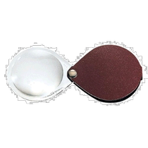 (Direct mail from Japan) Eschenbach handheld magnifying glass round 3 5 times red German made 1740
