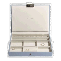 (Direct mail from Japan) Stackers jewelry box LONDON Classic with lid light blue 73740