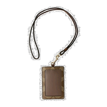 (Direct mail from Japan) Coach Outlet Canvas ID Card Holder Business Card Holder Halter Neck Strap F63