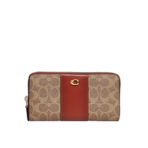 Japan direct mail COACH Mens and womens same color matching zipper long wallet CC490 B4NQ4
