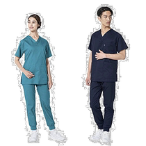 (Direct mail from Japan) Mizuno Unisex Medical Work Shirt Blue Coral absorbs sweat and dries quickly