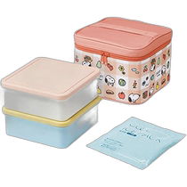 (Direct mail from Japan) Skyda casual lunch box 2240ml with ice pack Snoopy pattern KCPC2-A