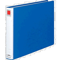 (Direct mail from Japan) Kokuyo pipe clip binder folder B4 horizontal 2 holes 300 sheets capacity blue