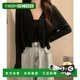 1 hour refundable Japanese direct mail SEU women's spring and summer breathable V-neck short cardigan seu25nt1036