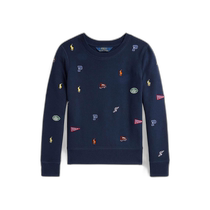 Direct mail from Japan (RALPH LAUREN) (girls 7 to 16 years old) embroidered pattern fleece