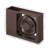 (Direct mail from Japan) Doshisha Desktop Electric Fan 3-step Adjustable Air Volume USE Power Supply Brown FSV-82