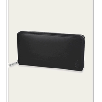 polo ralph lauren unisex wallet zipper cowhide