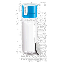 (Direct mail from Japan) BRITA direct drinking water purification cup 600ml portable filter element 1 blue