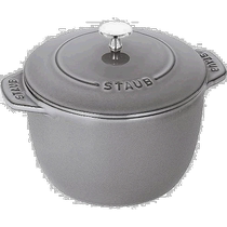 日本直邮(日本直邮)Staub珐琅 饭锅 灰 L 20cm 3合 IH对应 4050