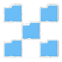 (Direct mail from Japan) SANWA SUPPLYSLE-27-BL mounting parts safety blue 5 pieces SLE-27BL