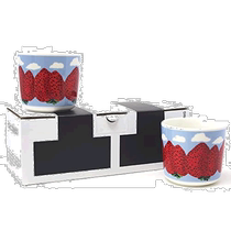 (Direct mail from Japan) Marimekko Coffee Cup Mug Strawberry Hill 200ml Two of the same style
