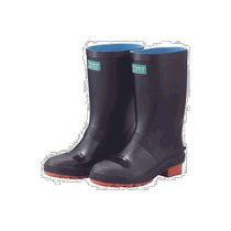 Japan direct mail TRUSCO boots waterproof and slip boots are not easy to tear black flat tube 24 0cm