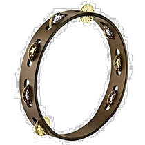 (Direct Mail from Japan) MEINL Percussion Retro Wooden Hand Bell Ring Walnut Color Alloy Bell