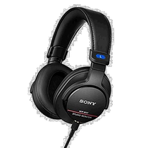 Self-operated｜SONY Sony high-resolution studio monitoring headphones black tight fit comfortable and professional to wear