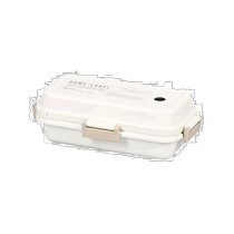 (Direct mail from Japan) Pearl Metal Pearl Metal Rectangular Lunch Box Made in Japan White S D-6