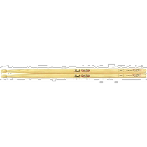 (Direct Mail from Japan) Pearl Drum Sticks Durable Hickory Wood Professional Grade Solid Wood 101HC Pearl